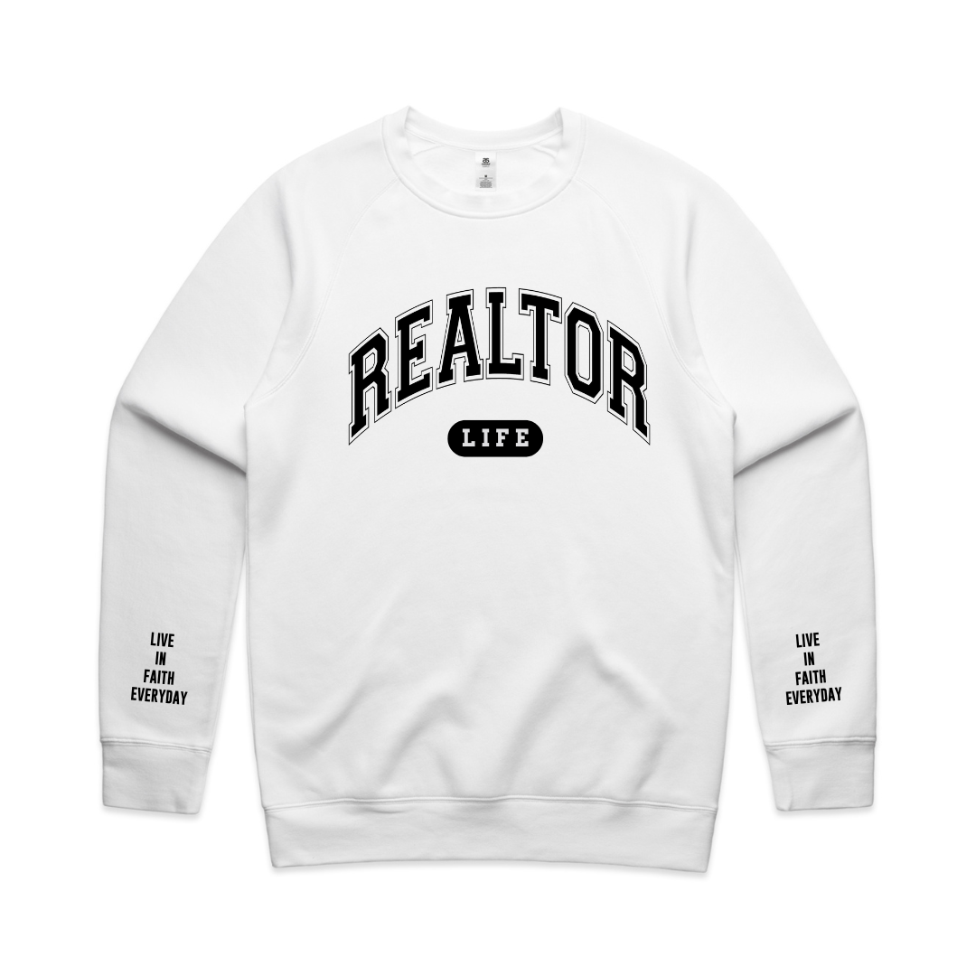 Realtor LIFE Crewneck WHITE