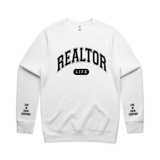 Realtor LIFE Crewneck WHITE