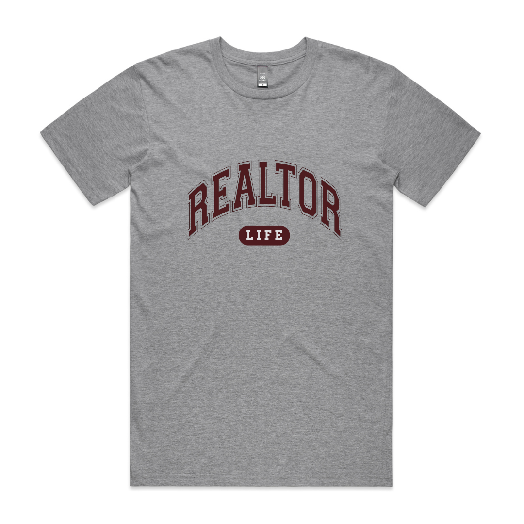 Realtor LIFE Tee GRAY/MAROON