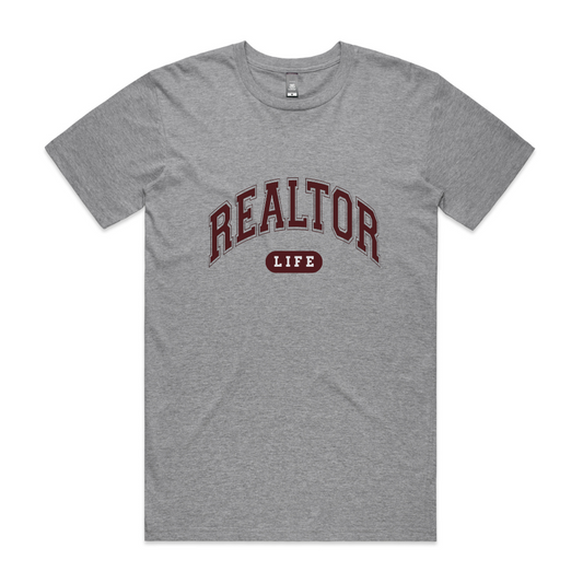 Realtor LIFE Tee GRAY/MAROON