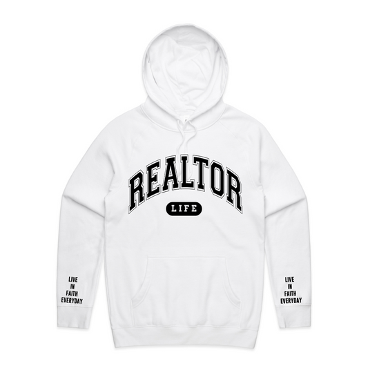 Realtor LIFE Hoodie WHITE