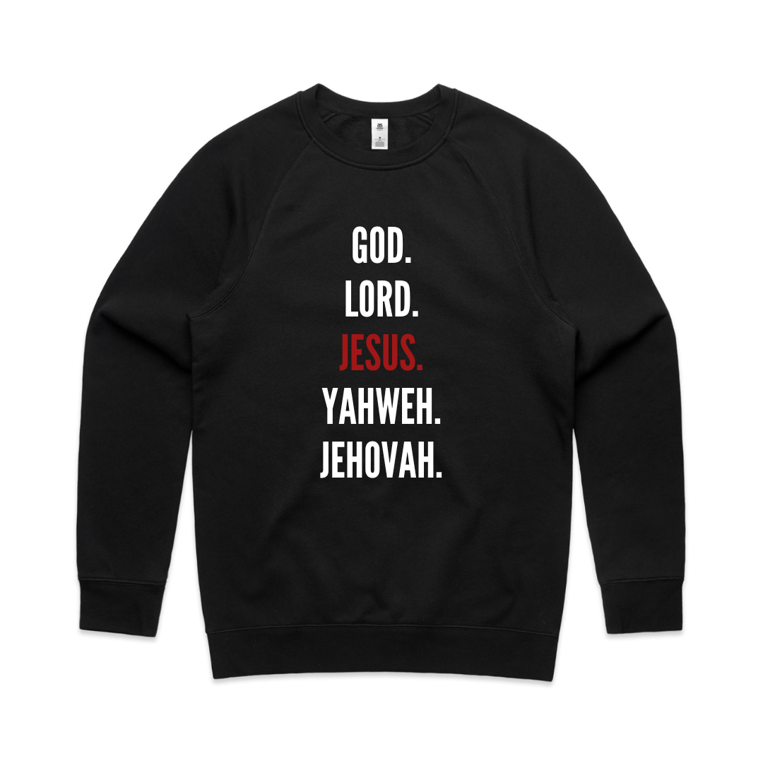 Name Above All Names Crewneck BLACK