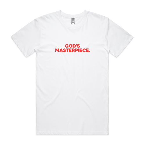 God's Masterpiece Tee WHITE/RED