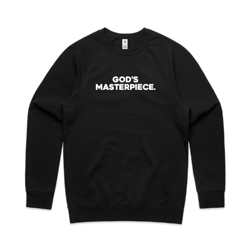 God's Masterpiece crewneck BLACK