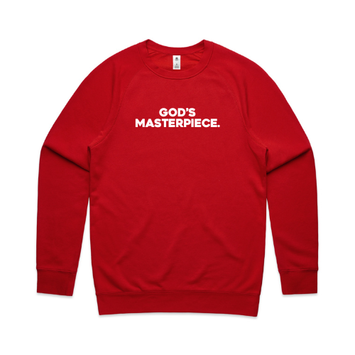 God's Masterpiece crewneck RED