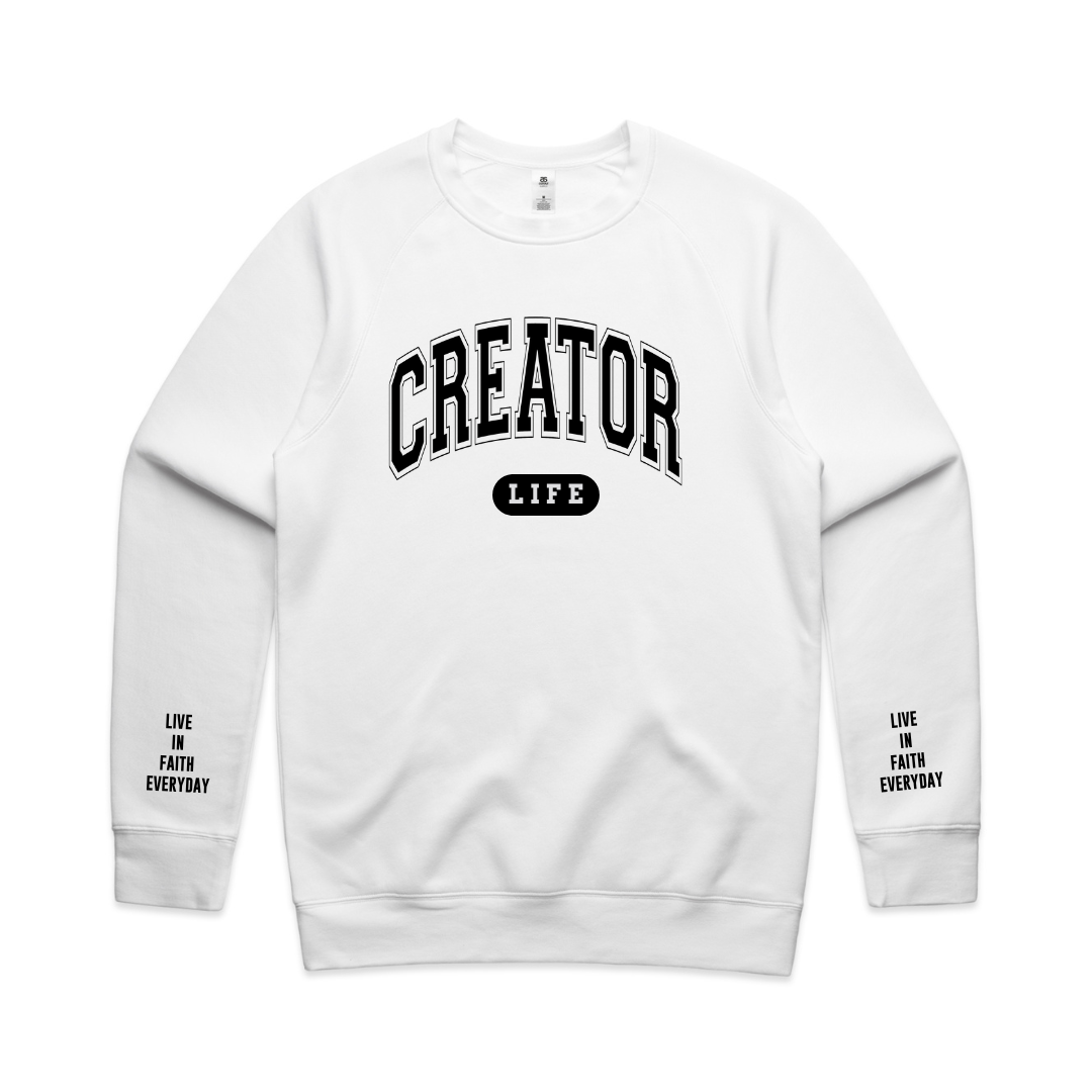 Creator LIFE crewneck WHITE