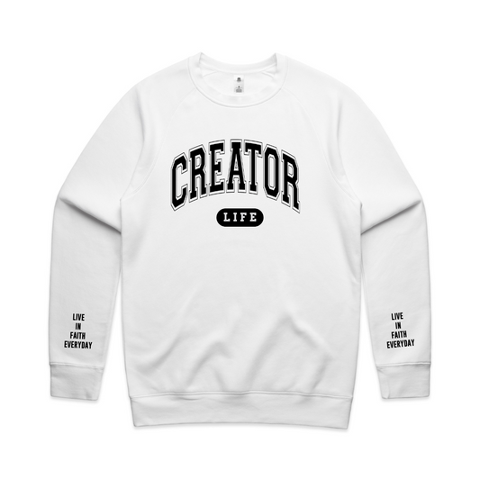 Creator LIFE crewneck WHITE