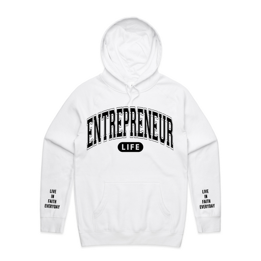 Entrepreneur LIFE Hoodie WHITE