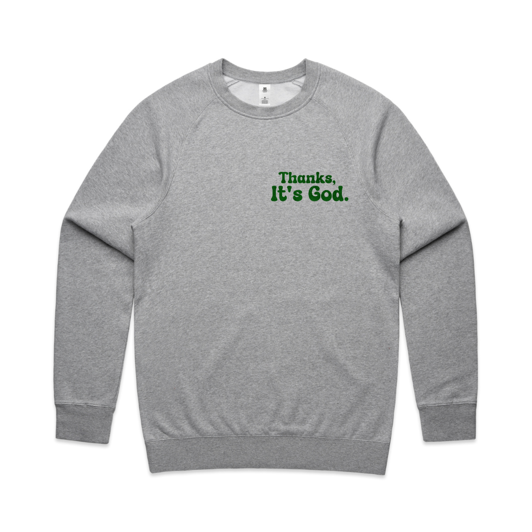 It's God Crewneck GRAY