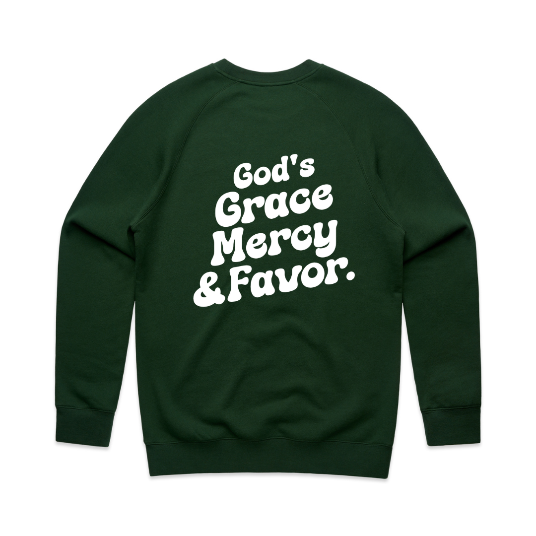 It's God Crewneck GREEN