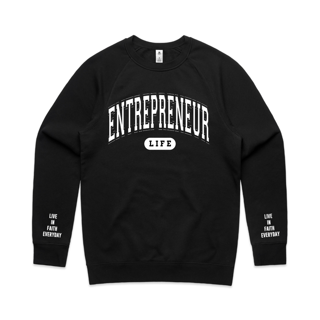 Entrepreneur LIFE Crewneck BLACK