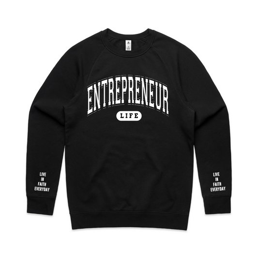 Entrepreneur LIFE Crewneck BLACK