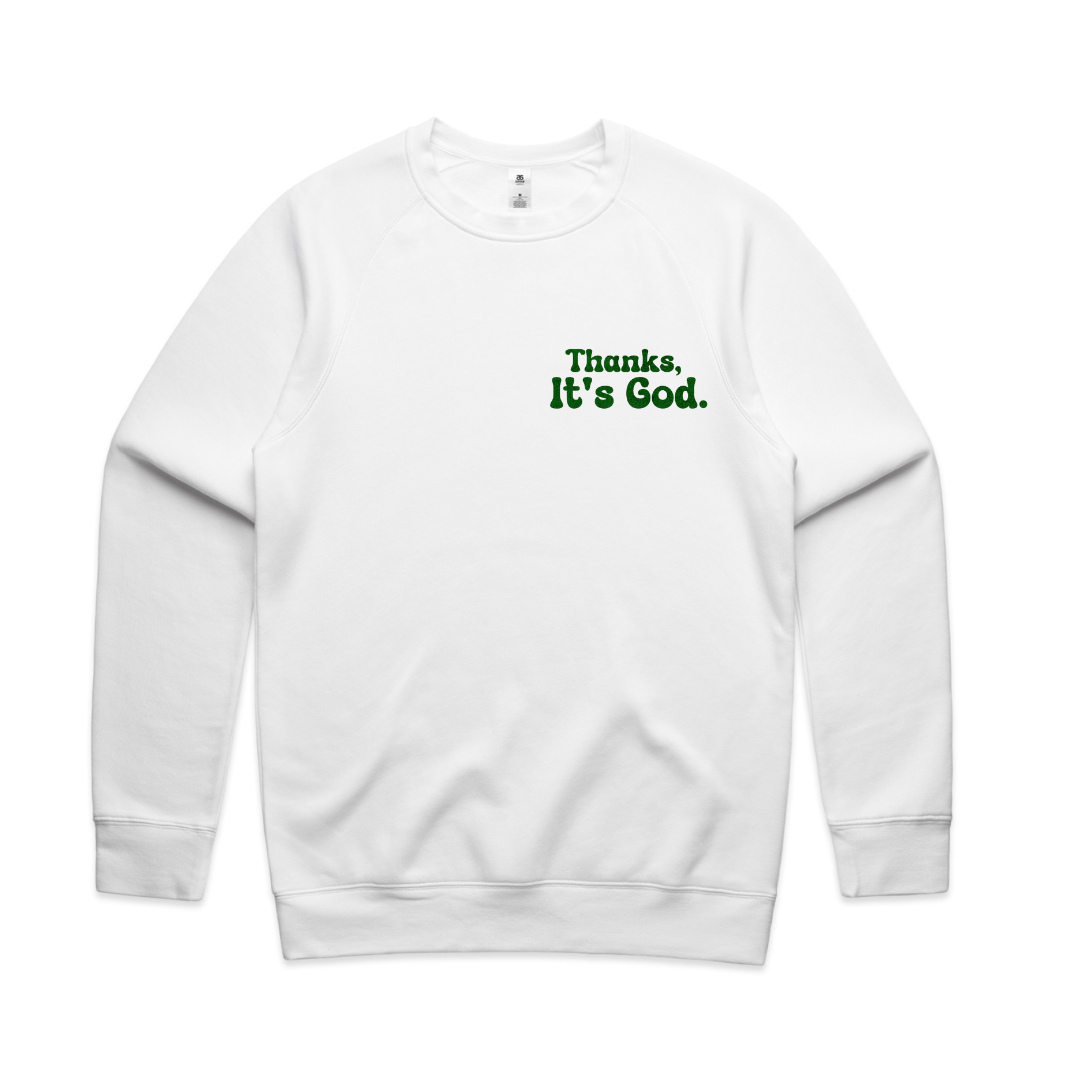 It's God Crewneck WHITE