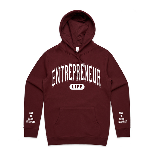 Entrepreneur LIFE Hoodie MAROON