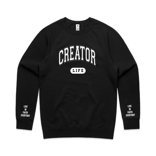 Creator LIFE crewneck BLACK